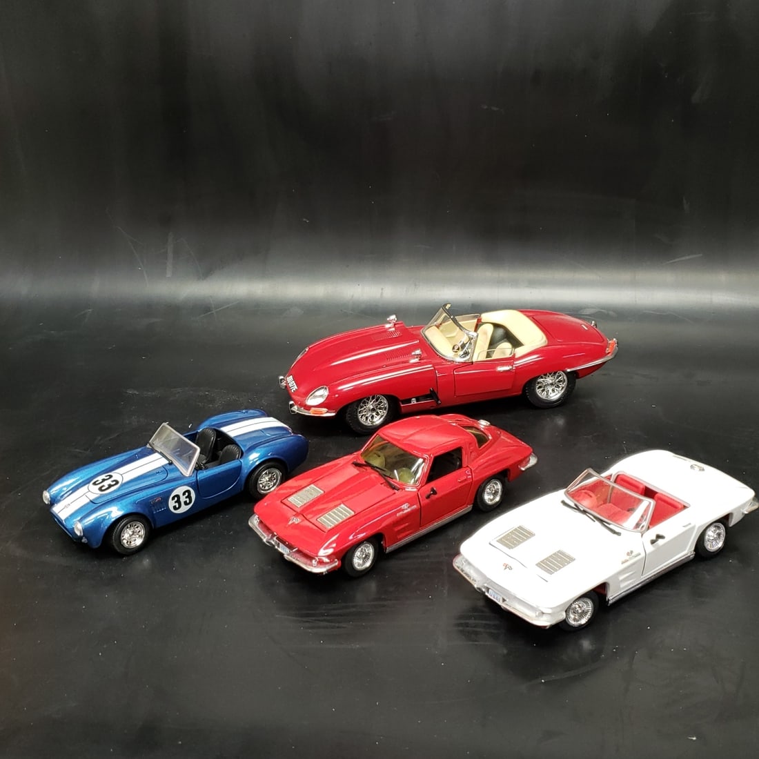 4 x Diecast Display Cars Revel Corvette Durango Jaguar Shelby (1 of 17)