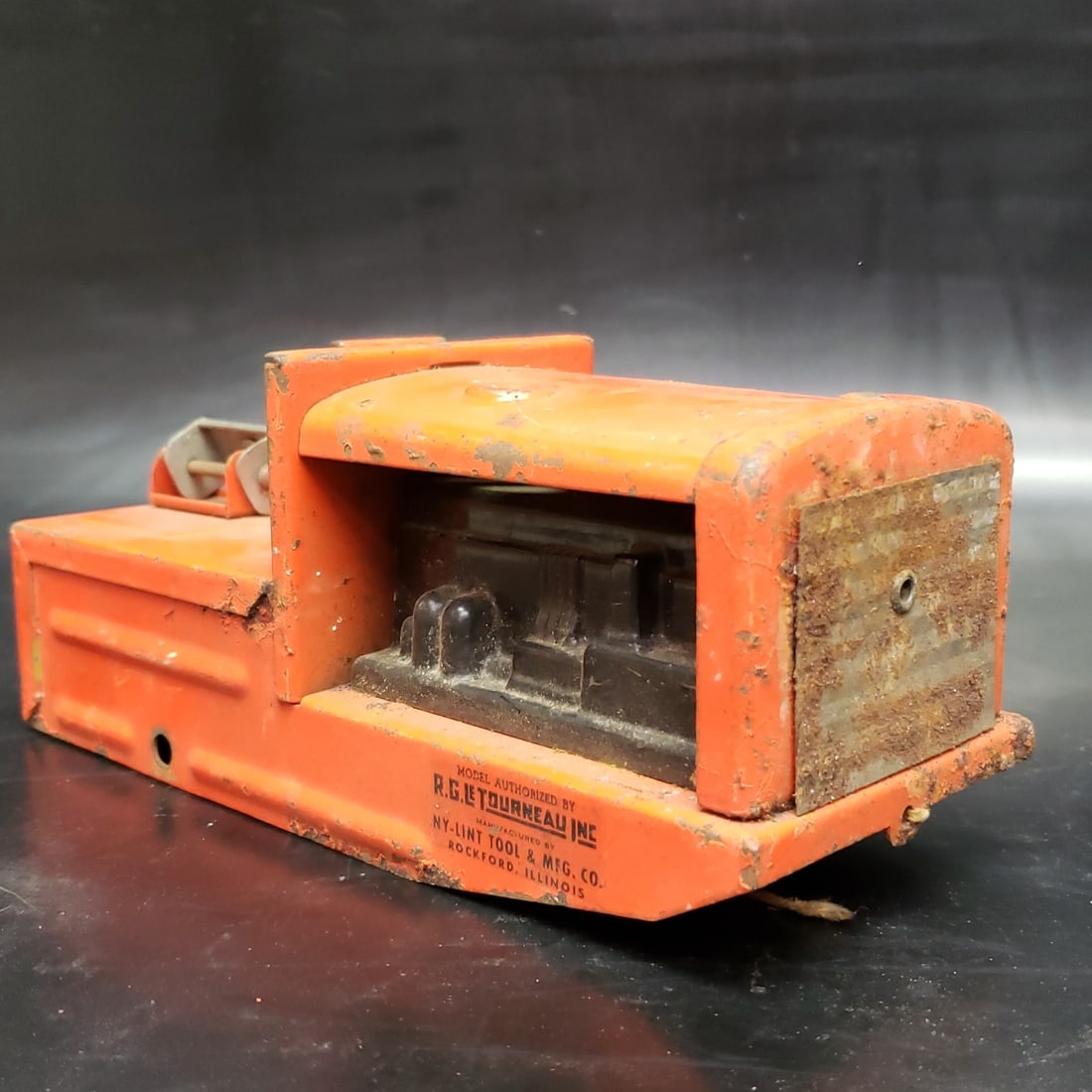 Nylint Tournreau Tractor Truck Parts Pressed Steel: "Fresh to market from a lifetime collector. A nice selection of vintage tin and pressed steel along with die cast model and car related ephemera. All measurements are approximate.