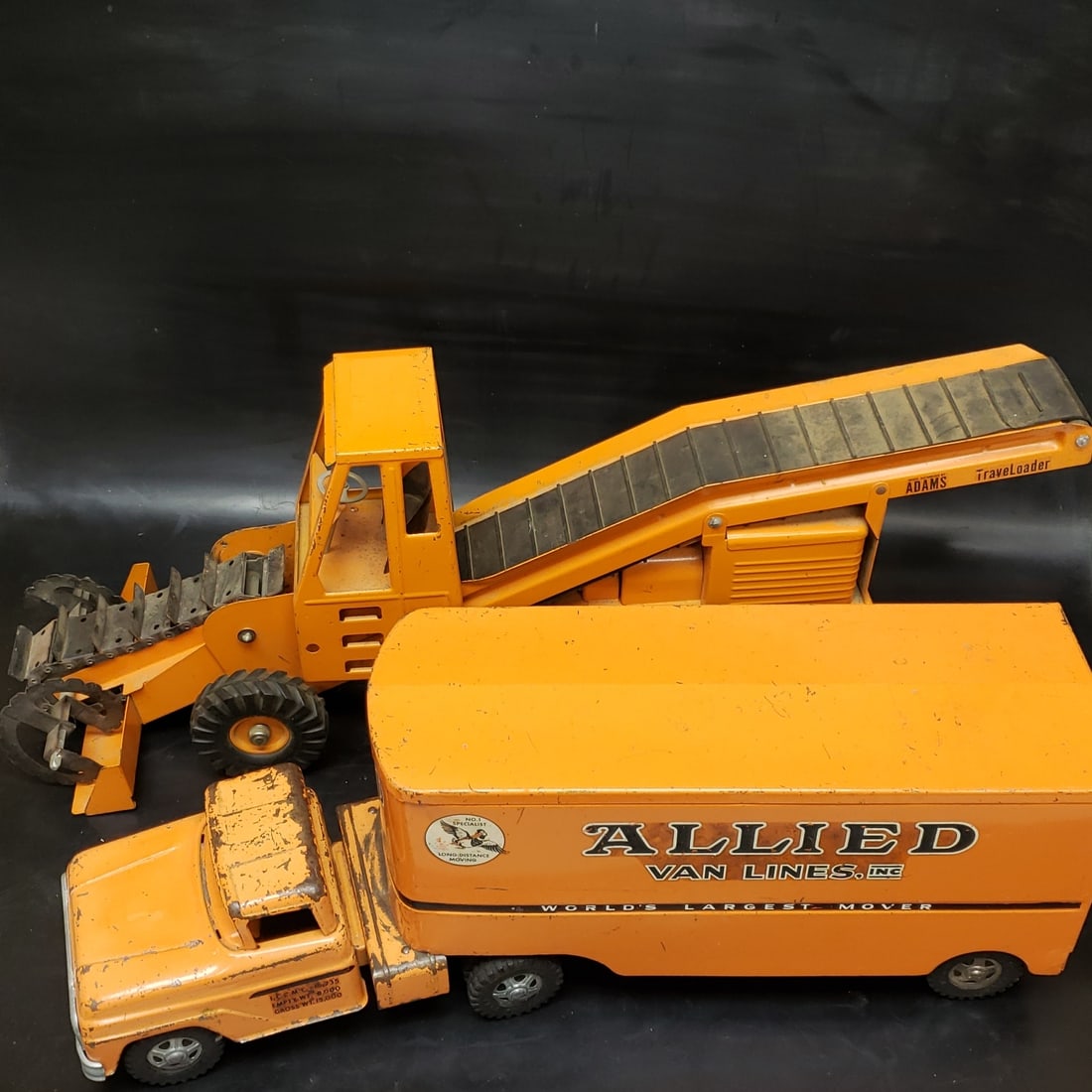 Vintage Tonka Allied Hauler Truck Tractor Trailer Pressed Steel Toy (1 of 18)