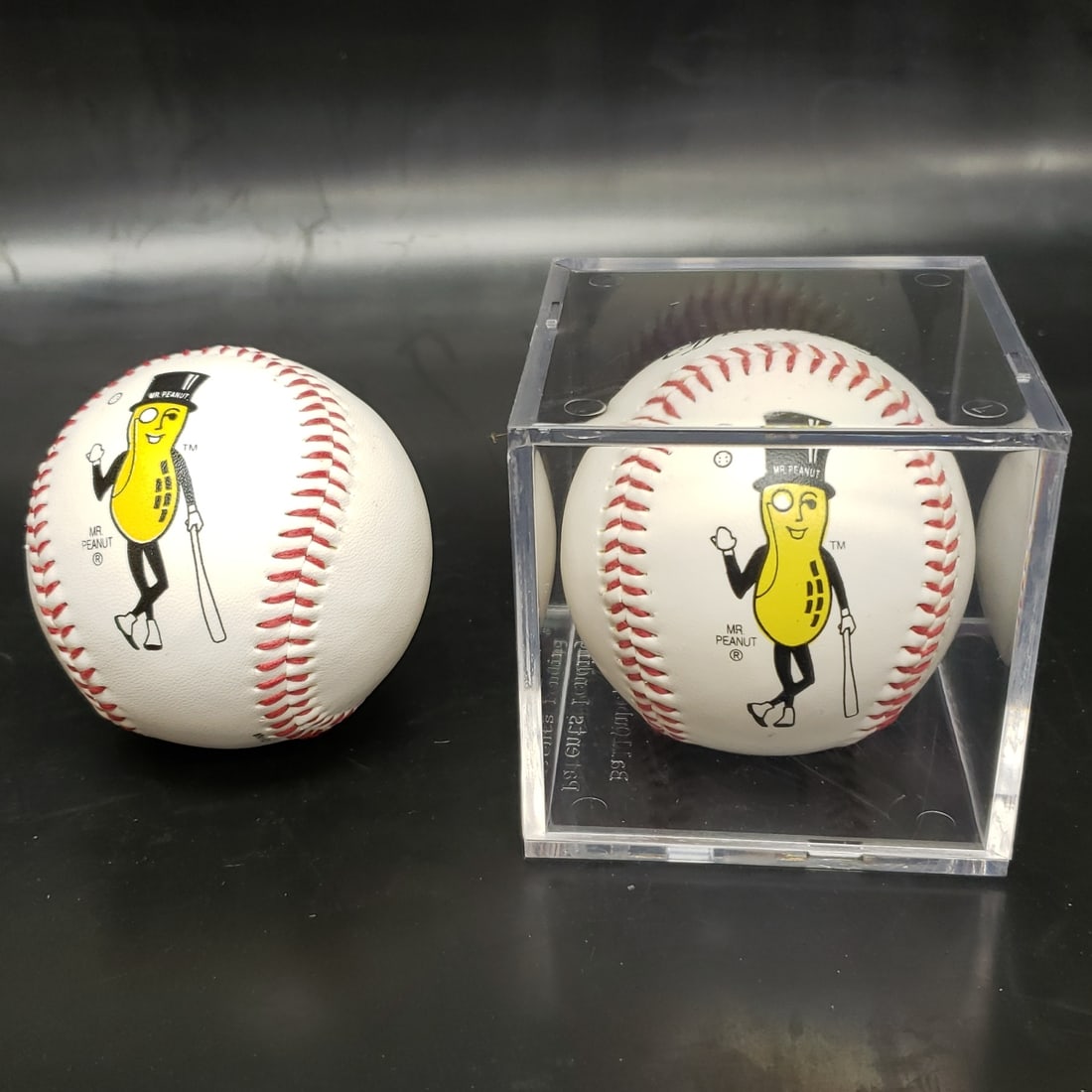 Pair of Mr Peanut Baseballs (1 of 3)