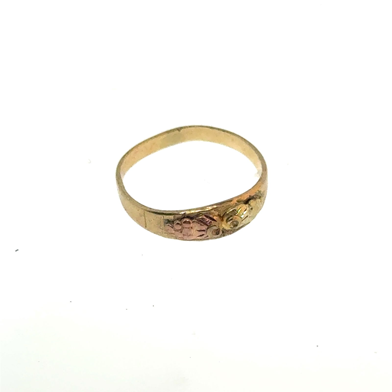 Black Hills Gold 10k 12k Gold Ring Size 3.5 J co - 1g (1 of 3)