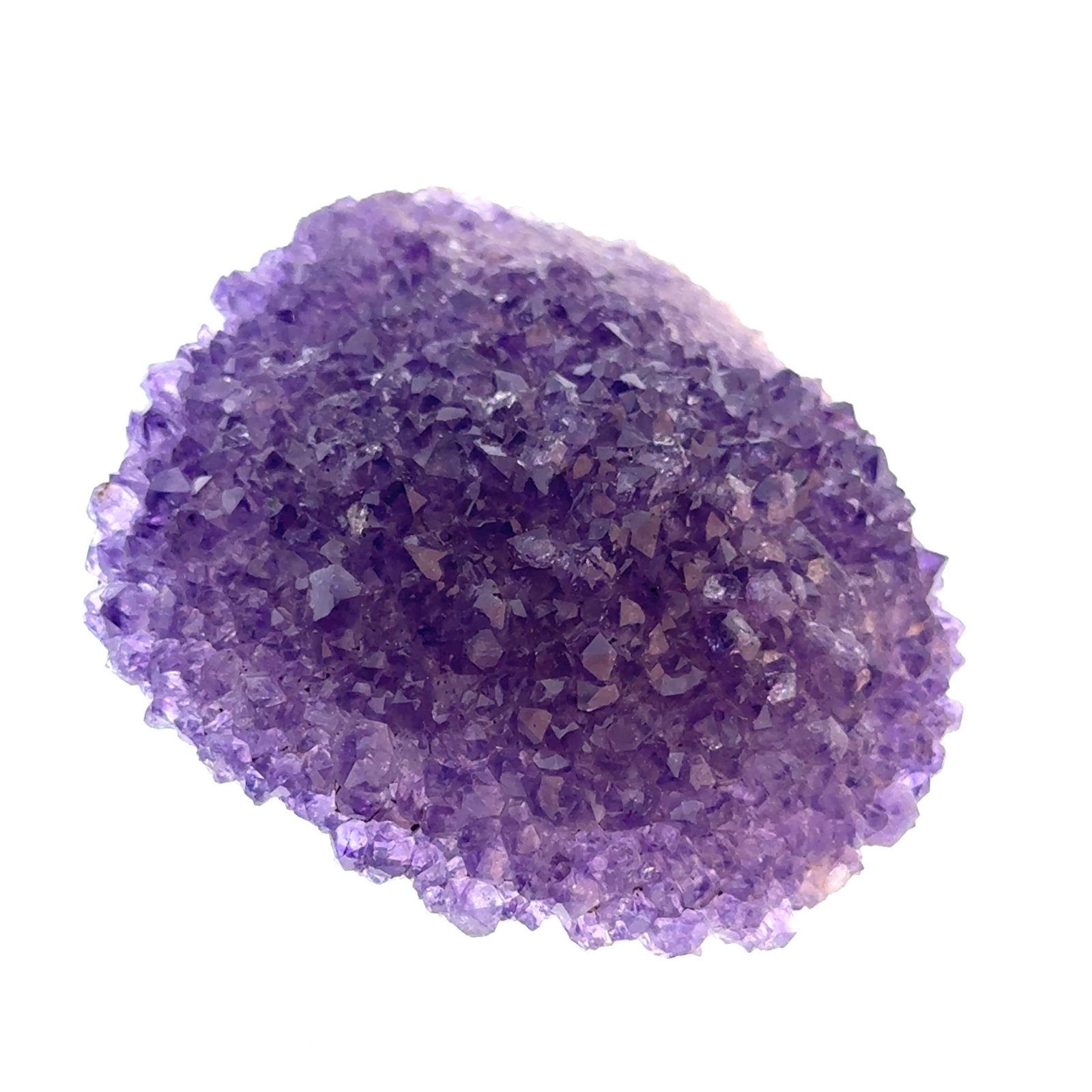 Amethyst Crystal Cluster 39.5g Polished Bottom: This is a continuation of our pro jeweler's estate auction, but we've added some gems from another estate (JTV). The rest are from his personal collection, many faceted by himself. Gems were cataloged