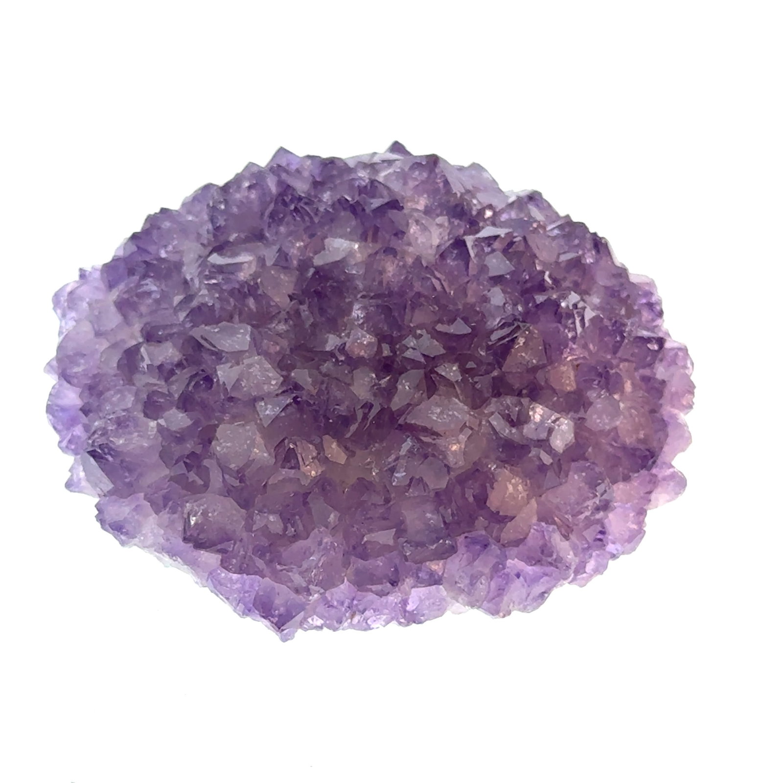 Amethyst Crystal Cluster 92.7g Polished Bottom: This is a continuation of our pro jeweler's estate auction, but we've added some gems from another estate (JTV). The rest are from his personal collection, many faceted by himself. Gems were cataloged