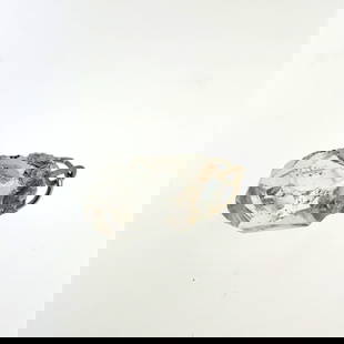 Herkimer Diamond with Mount: This is a continuation of our pro jeweler's estate auction, but we've added some gems from another estate (JTV). The rest are from his personal collection, many faceted by himself. Gems were cataloged
