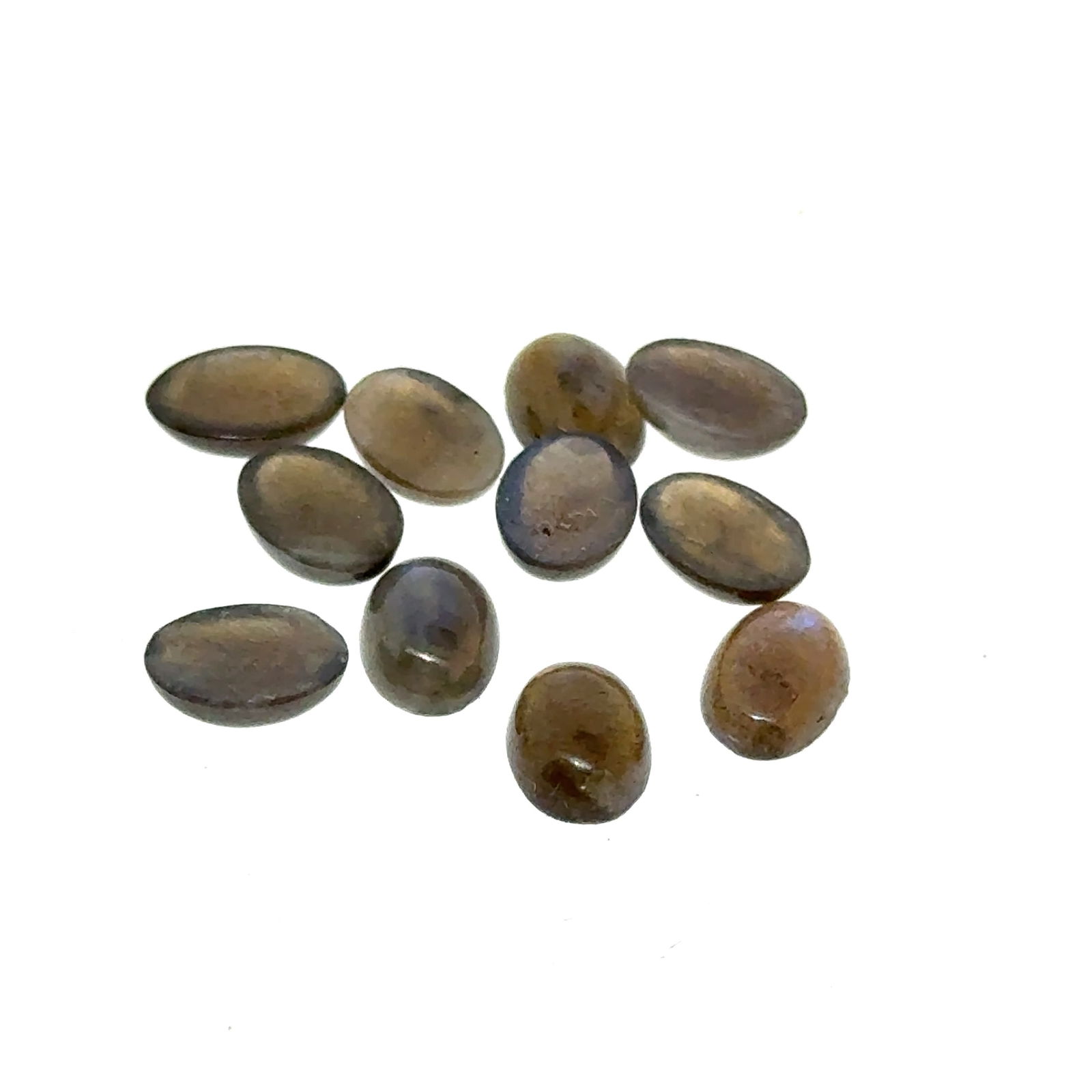 11 Labradorite Cabochon Gemstones 6.65ct 6.7x4.6mm (1 of 2)