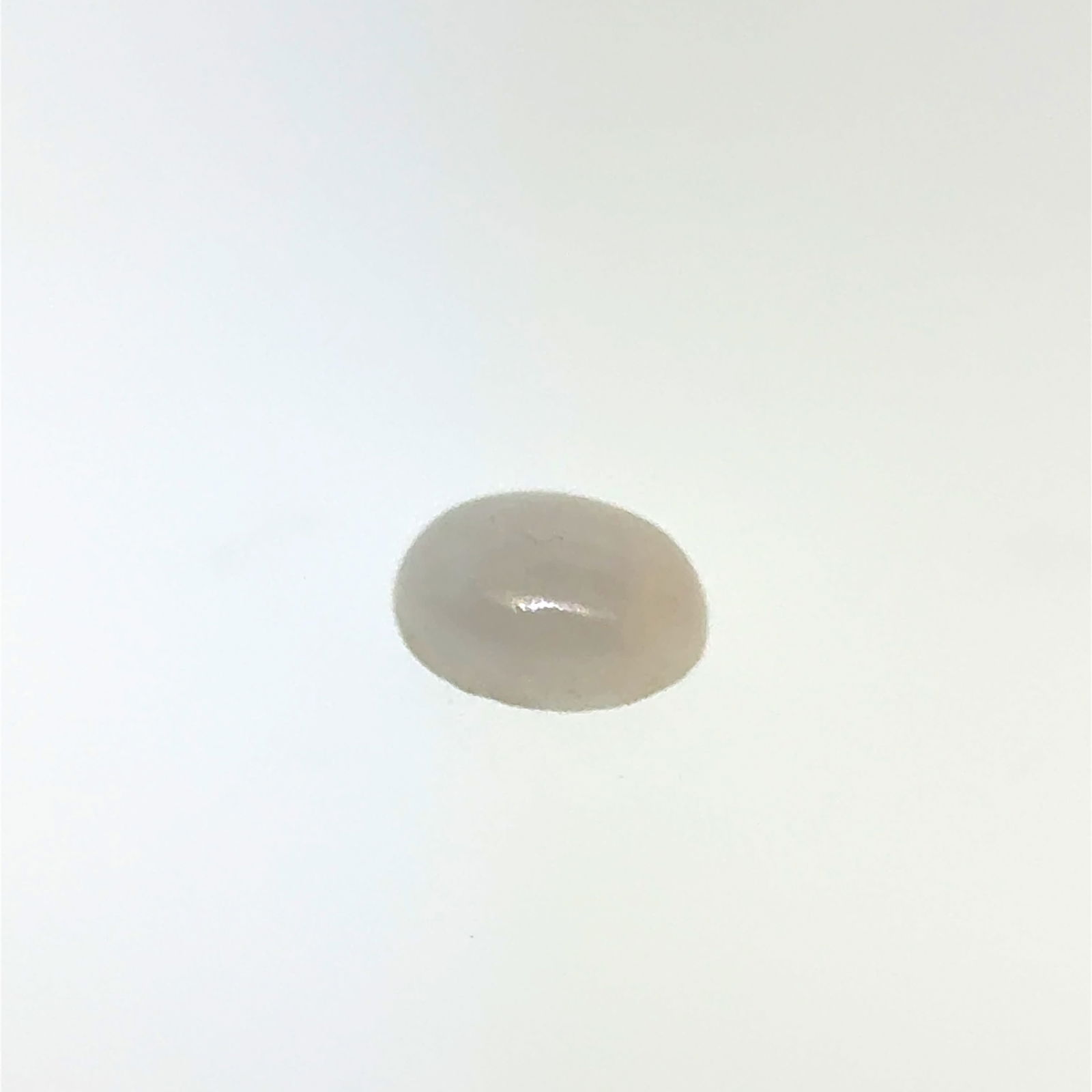 White Jade Cabochon 5.7ct 12.2x9.8mm: This is a continuation of our pro jeweler's estate auction, but we've added some gems from another estate (JTV). The rest are from his personal collection, many faceted by himself. Gems were cataloged