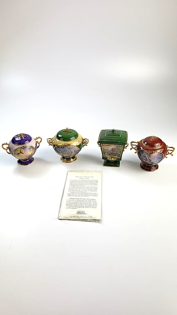 4 x Ardleigh Elliott Jeweled Treasures Music Boxes with COA Working: This auction contains a wide range of vintage estate items and collectibles all sold with no reserve.Local pick up details will be provided at the end of the sale. In-house shipping is available at th