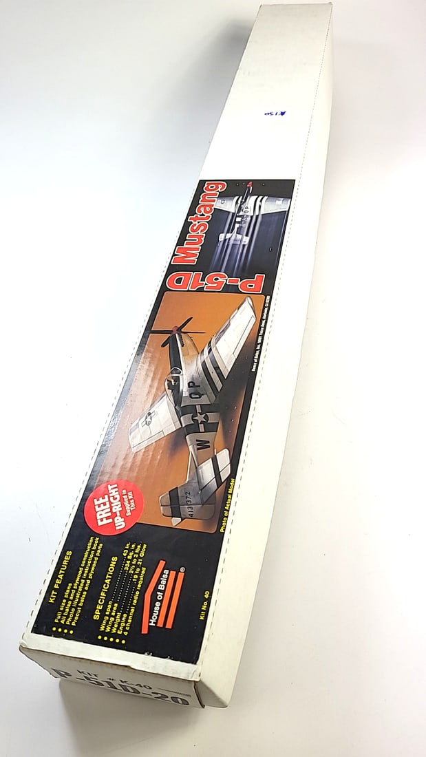 House of Balsa P-51D Mustang Model Airplane Kit (1 of 9)