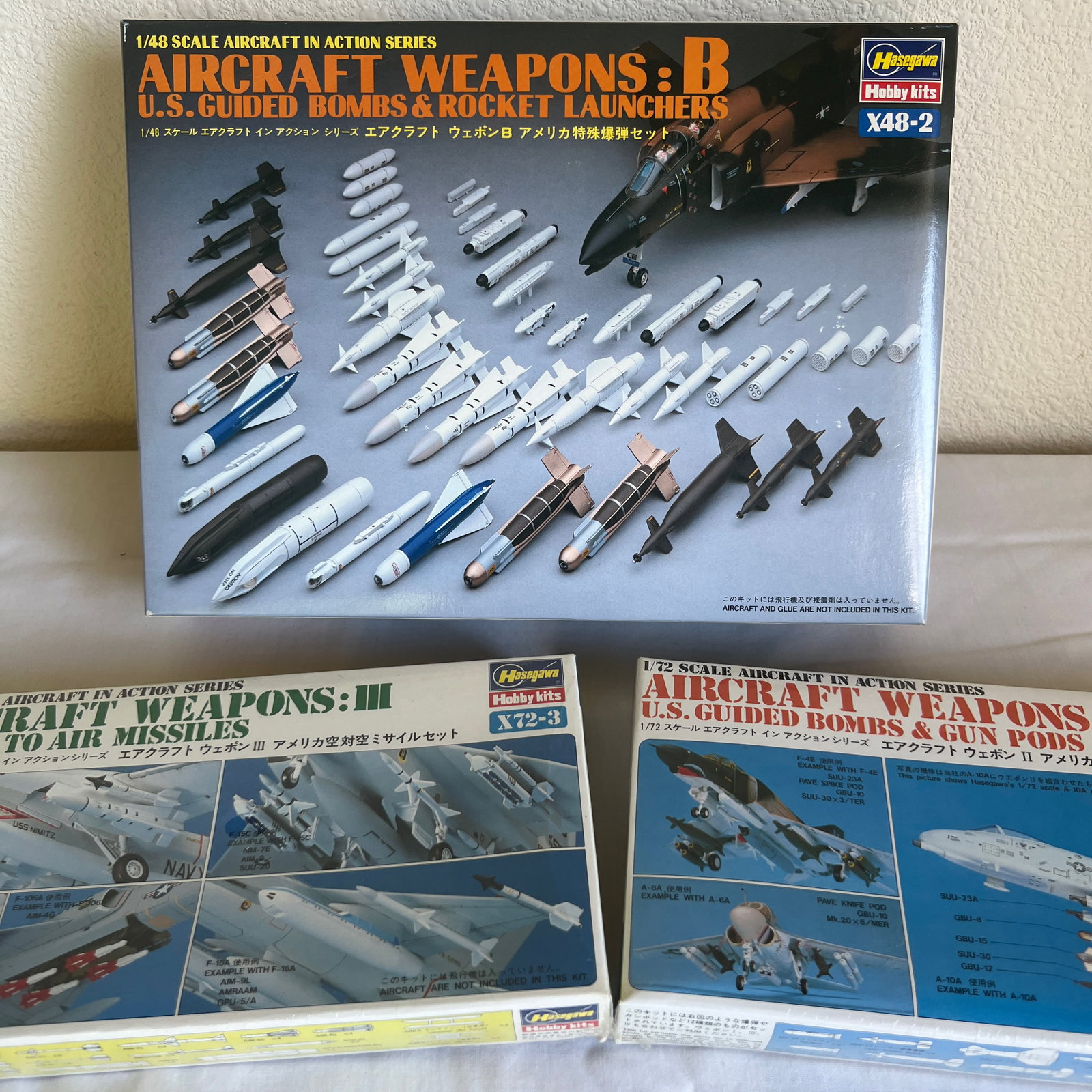 3 x Hasagawa Model Kits New X72-2 X72-3 x48-2: 3 x Hasagawa Model Kits New X72-2 X72-3 x48-2 ESTATE