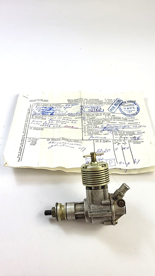 Vintage Model Airplane Engine - MK 12-B Diesel: Vintage Model Airplane Engine - MK 12-B Diesel ESTATE