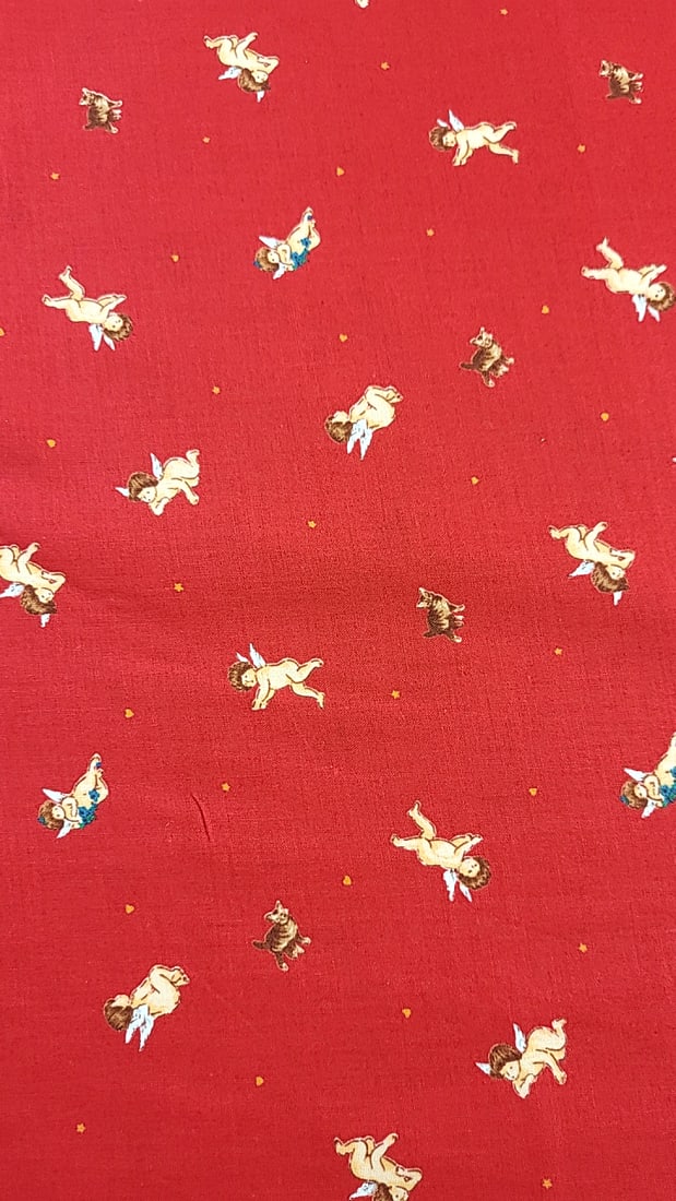 Martha's Collection Cotton Baby Angel Red 12 Yards (1 of 4)