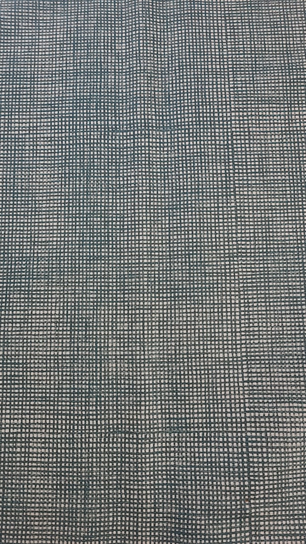 Vintage Cotton Fabric Bolt Green W/ White Checker 2 Yards (1 of 4)