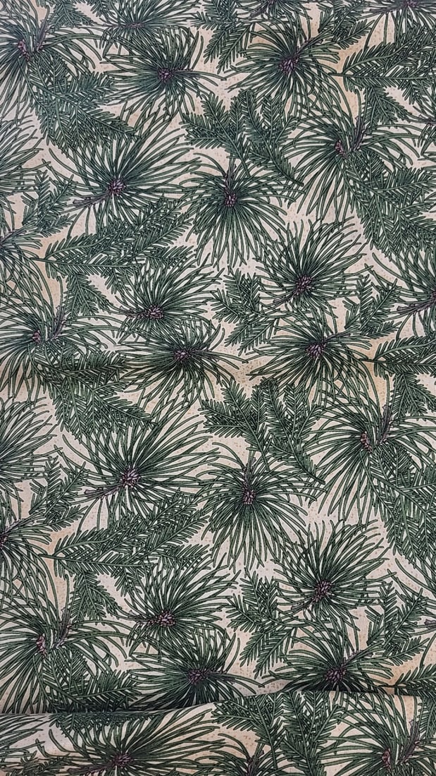 Evergreen By Hoffman International Fabrics Screen Print 2 Vintage Fabric About 1 Yard: Large assortment of vintage fabric from an estate. Fabric is described as per the bolt it is on and measurements are approximate based on the updated bolt markings and counting wraps.Local pick up is