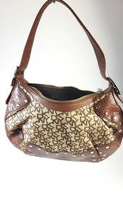 DKNY Brown Monogram Purse Bag Chino Saddle 761110302 Bag Studded Medium: This is an estate auction in Seattle WA featuring lady’s accessories and jewelry as well as other estate items.This auction offers local pick up in the Seattle area on 8/30 between 10am-3pm. If