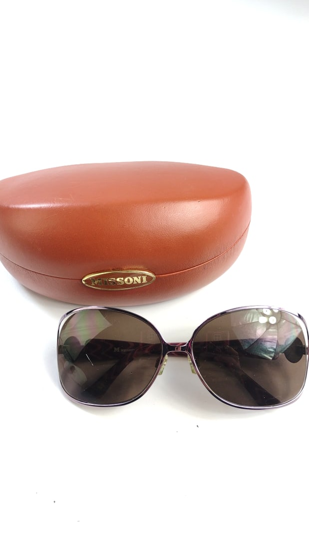 Missoni Designer Sunglasses with Case Brown Gradient Womens Vintage mm508 (1 of 8)