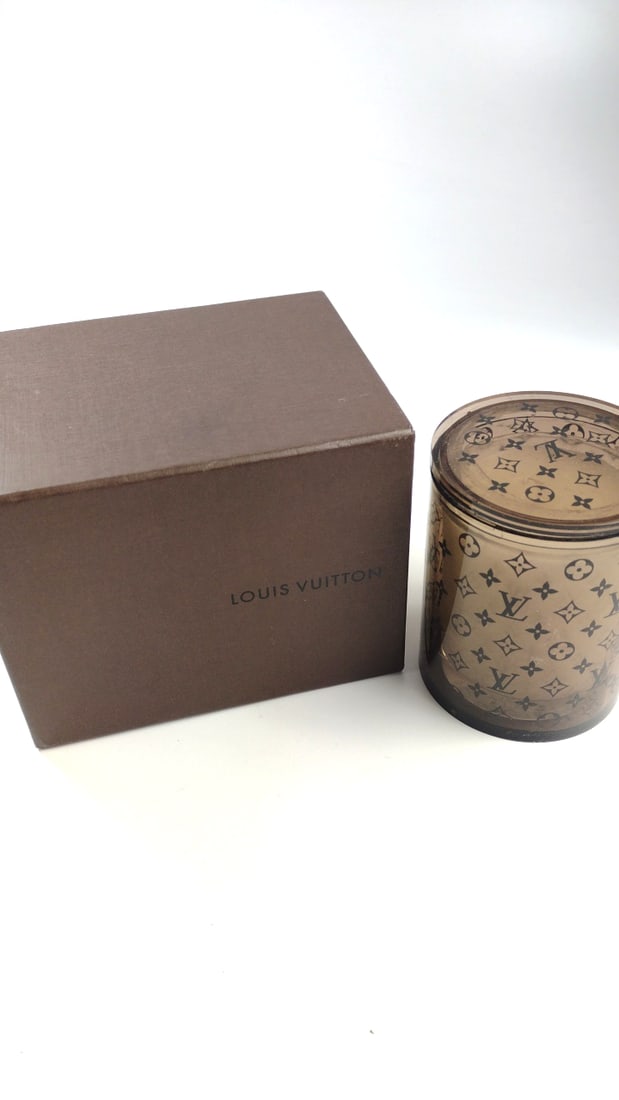 Louis Vuitton Monogram Brown Scented Candle and Holder with Box - New (1 of 3)