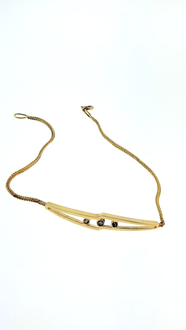 12k Gold Fill Chain Bracelet with Diamonds 7in, Vintage Condition: This is an estate auction in Seattle WA featuring lady’s accessories and jewelry as well as other estate items.This auction offers local pick up in the Seattle area on 8/30 between 10am-3pm. If 