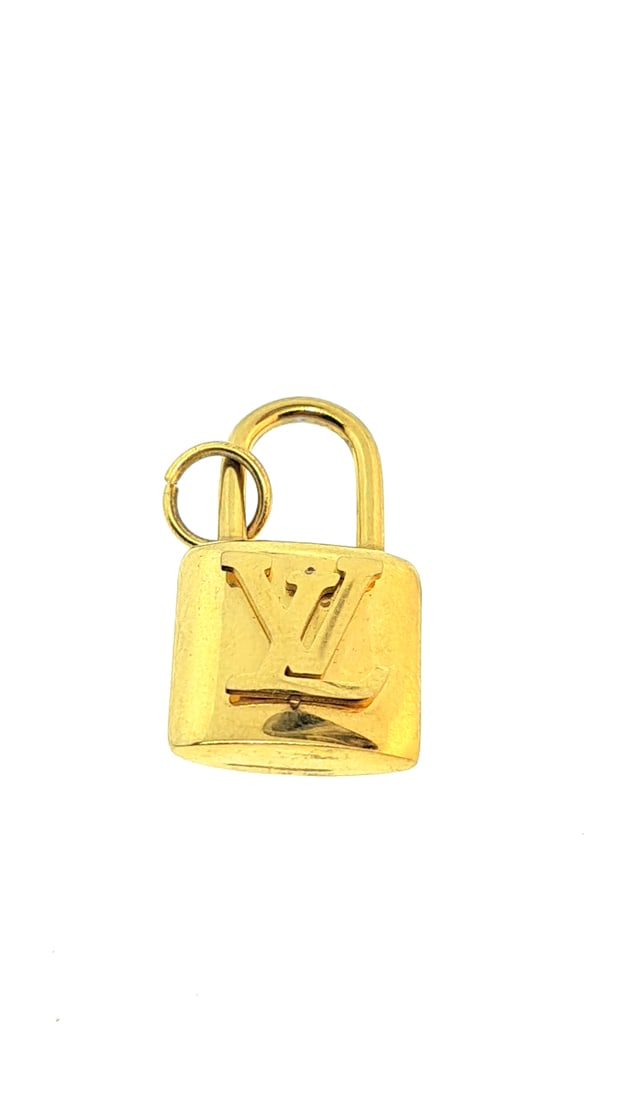 Louis Vuitton Gold Padlock LV Logo Charm Accessory - Excellent Condition (1 of 3)