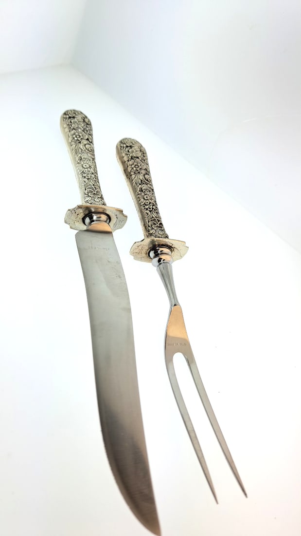 Roccoco Sterling Handle Carving Set (1 of 5)