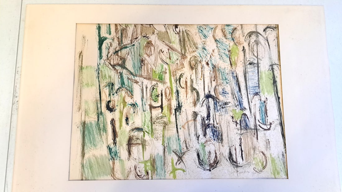 MCM Painting by George Kosanovic - figural study (1 of 6)