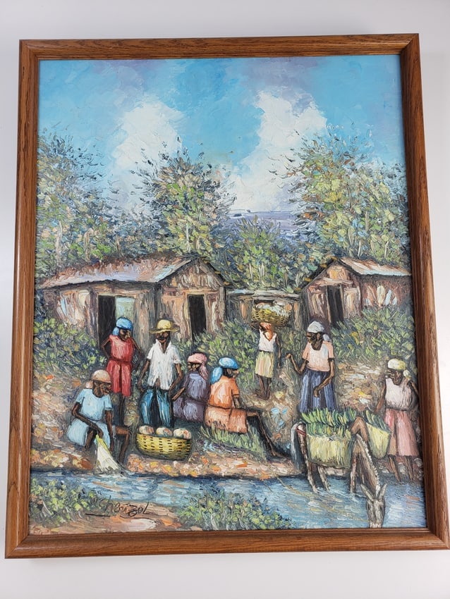 W Chorizl Oil on Canvas Impressionist Painting: This is an estate auction in Seattle WA featuring artwork, furniture, and general estate items.This auction offers local pick up in the Seattle area on 9/13 between 10am-3pm. If you intend to pick up,