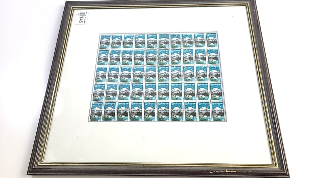 Sheet of 25 cent Washington stamps: This is an estate auction in Seattle WA featuring artwork, furniture, and general estate items.This auction offers local pick up in the Seattle area on 9/13 between 10am-3pm. If you intend to pick up,