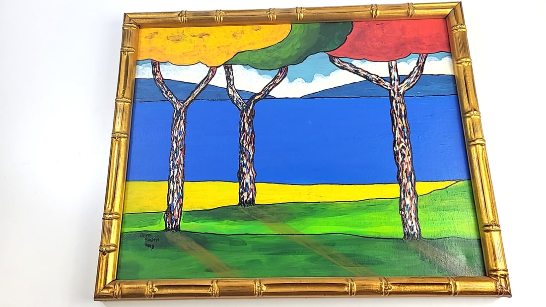 Original oil on canvas abstract landscape by Jeff Smith (1 of 8)