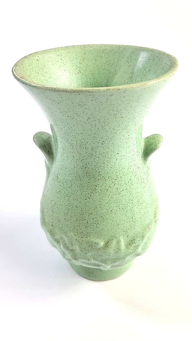 Vintage green vase marked USA 500 8: This is an estate auction in Seattle WA featuring artwork, furniture, and general estate items.This auction offers local pick up in the Seattle area on 9/13 between 10am-3pm. If you intend to pick up,