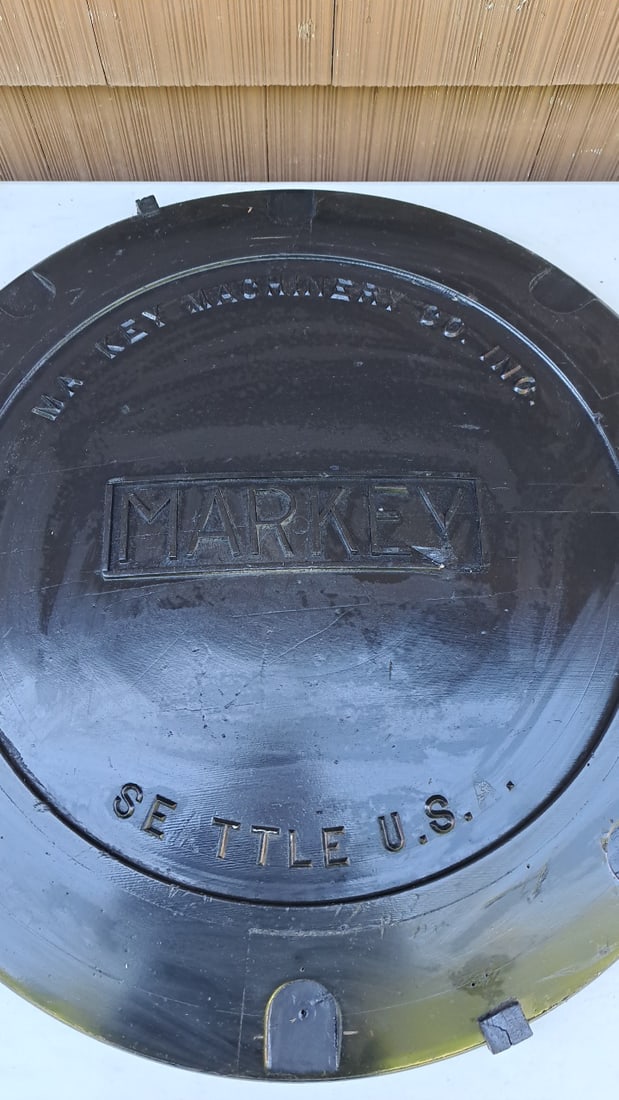 Markey Machinery Co. Inc. Foundary Pattern  Sand Cast Mold Black Seattle U.S.A. Vintage Industrial (1 of 7)