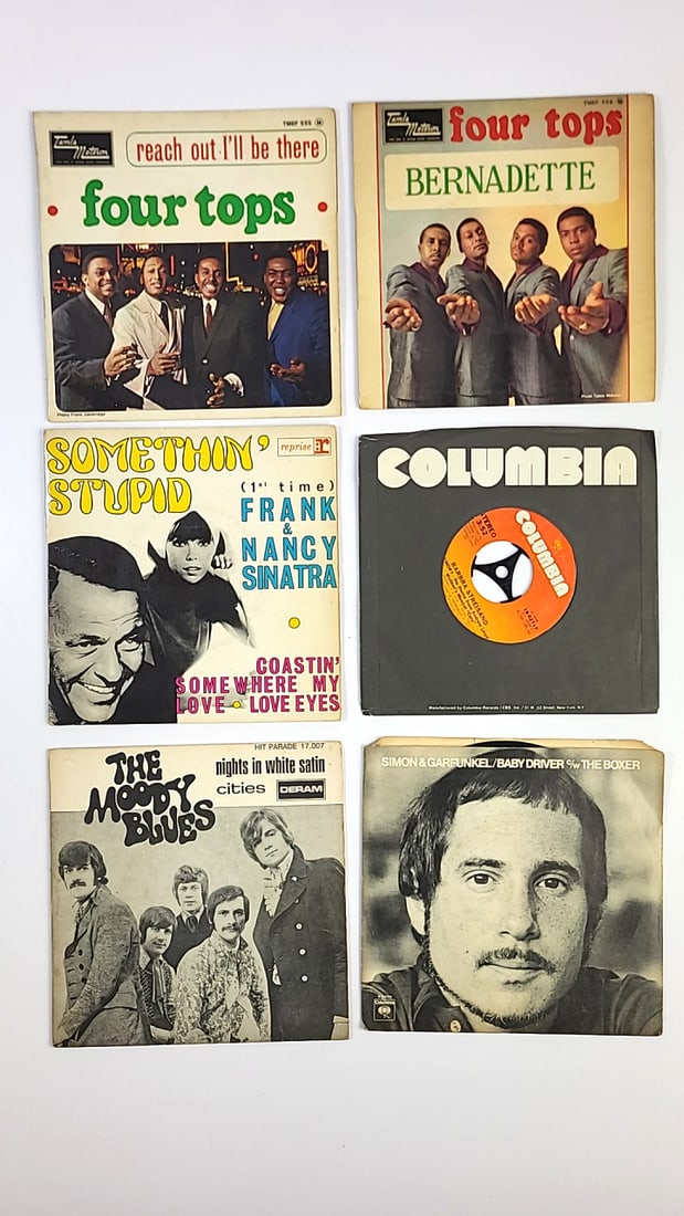 Vintage Vinyl 45 Records Collection: Motown, Reprise, Columbia, Deram â€“ Four Tops (1 of 16)