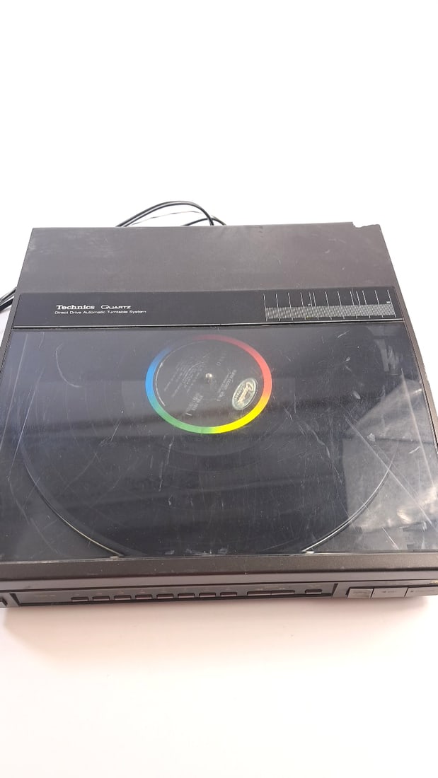 Technics Quartz Direct Drive Automatic Turntable AT 1001 Cart Vintage Record Player (1 of 8)