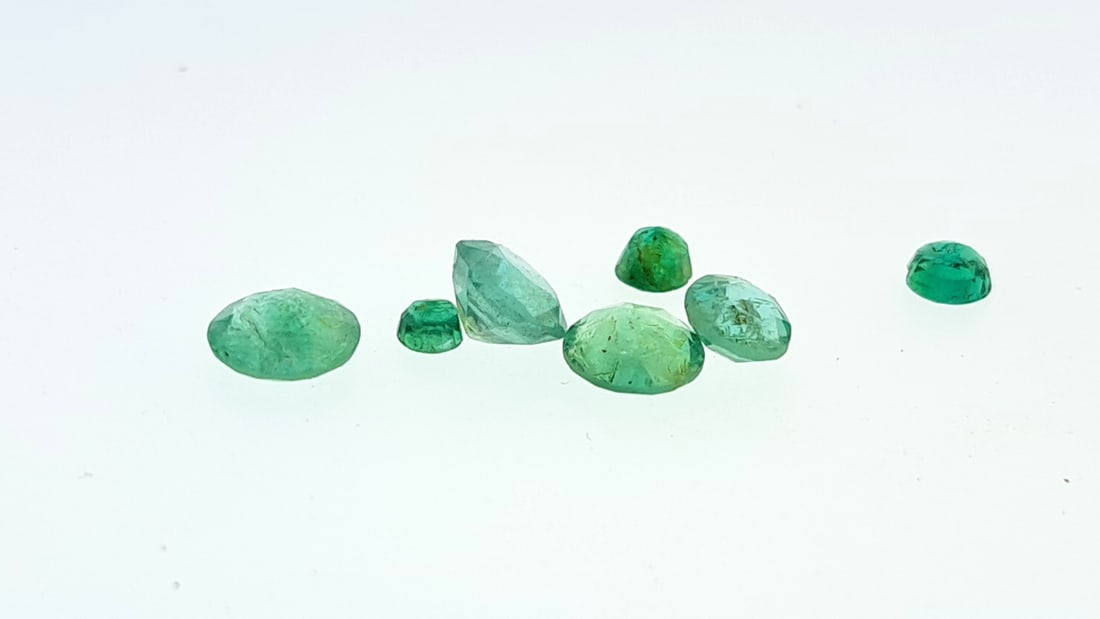 Faceted Emerald Gemstones 3.14ct (1 of 6)