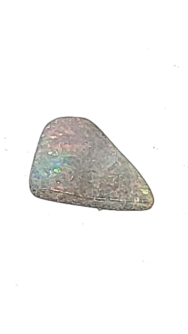 Polished Opal Shard 11.4x15.4mm: This is a continuation of our pro jeweler's estate auction. These are from his personal collection, many faceted by himself. Gems were cataloged with the assistance of GIA certified jewelers. Weights
