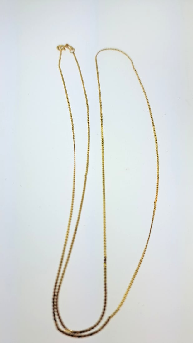 Scc 14k Gold Chain 22in 2.45g: This jewelry auction is part of an estate sale on 11/7 in Edmonds WA. Pick up will be at the sale, details here https://www.estatesales.net/WA/Edmonds/98026/4683240. Items tested using Kee gold tester