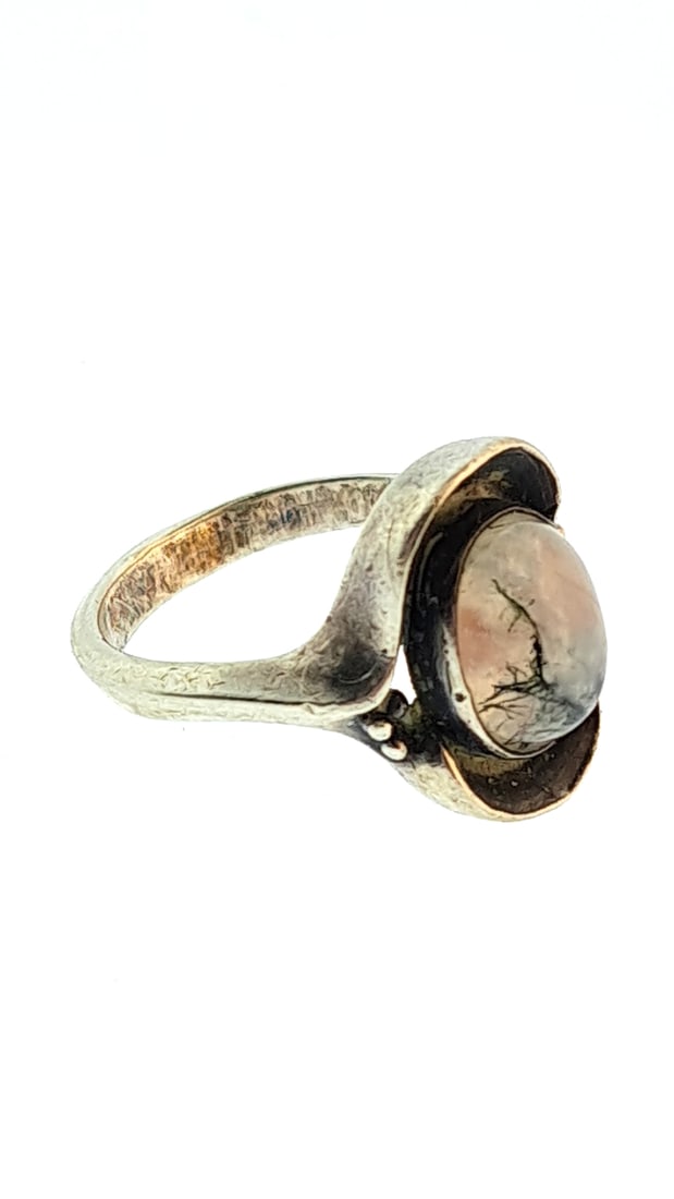 Sterling Silver And Rutilated Quartz Ring Size 6 5.2g (1 of 4)