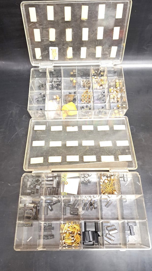 Electronics Component Organizer Box Lot IC Chips Capacitors Resistors Connectors DIY Kit Mixed As... (1 of 6)