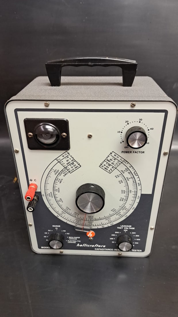 Hallicrafters Model HC-1 Capacitance Resistance Tester Gray Vintage Benchtop Good Condition (1 of 5)