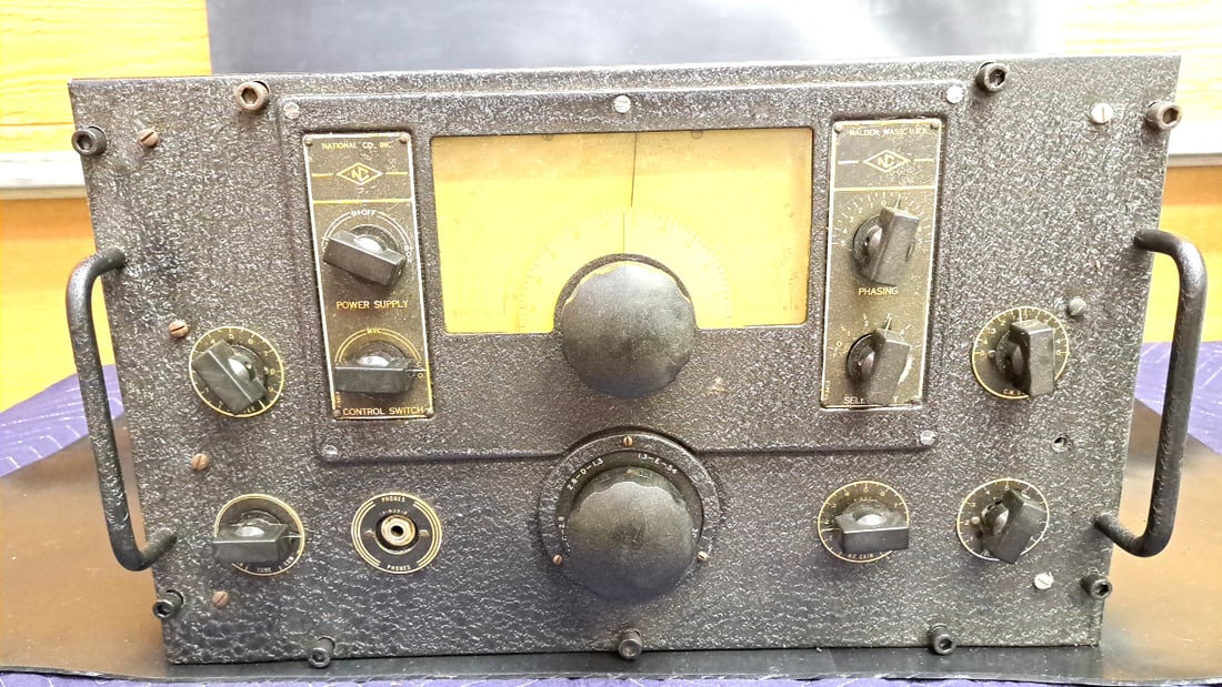 National NC-173 Vintage Tube Ham Radio Receiver Black 19" Rackmount Untested (1 of 12)