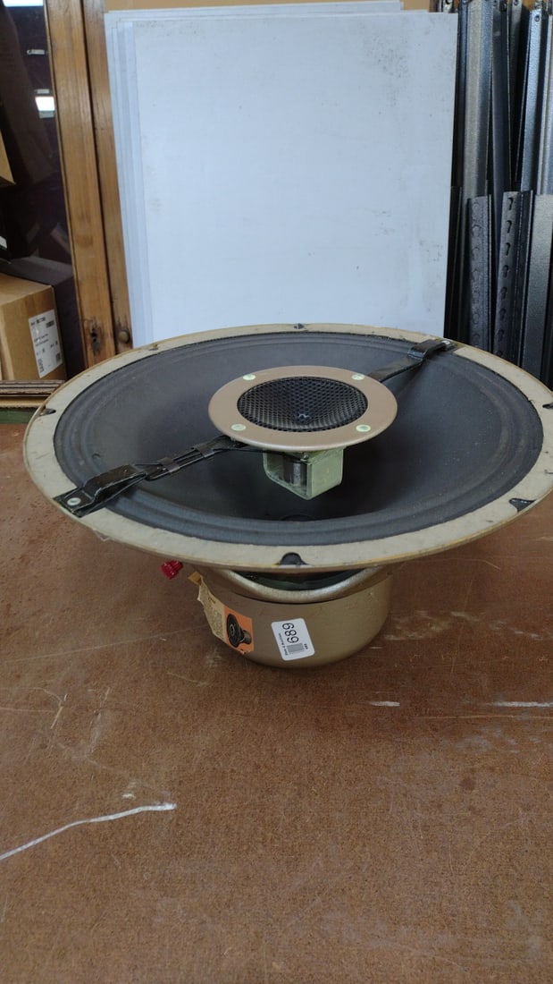 Vintage Speaker 15" Coaxial Audio Driver Tan Alnico untested (1 of 7)