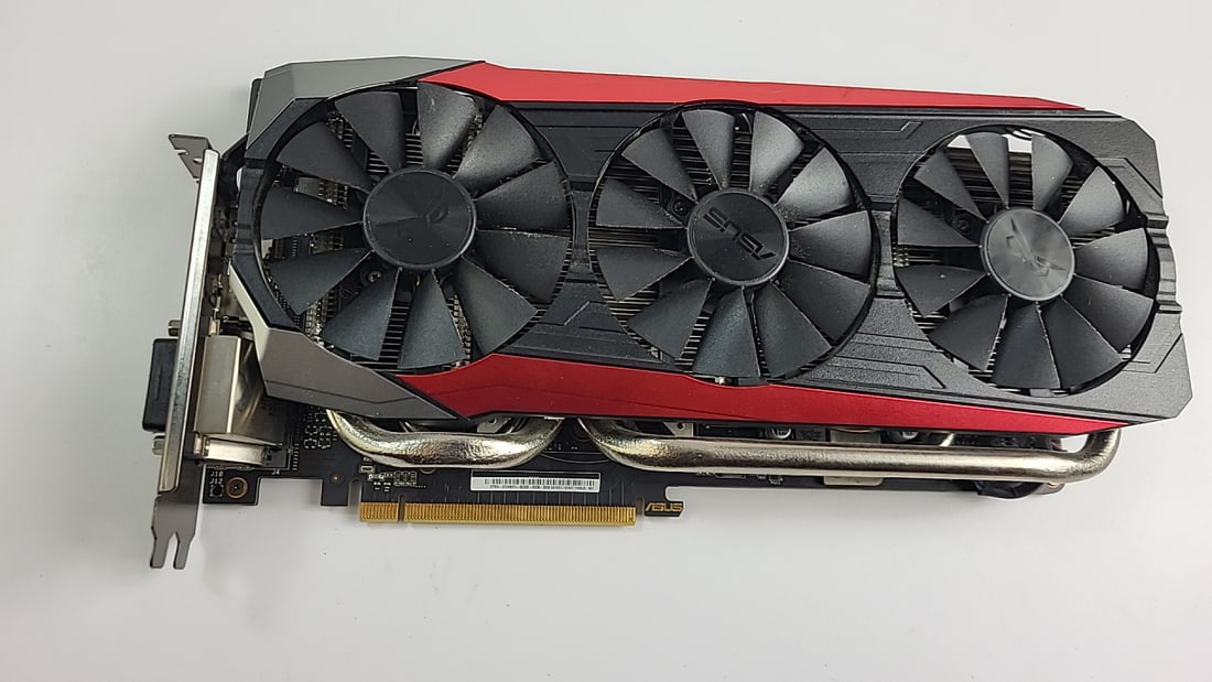 ASUS Strix-gtx980ti ROG Gaming Graphics Card Black Red 3-Fan PCIe Used: Nice selection of vintage electronics including military radios and components, amateur radio equipment, vintage computing, and more. Most equipment is UNTESTED. Where we’ve don’t testing 