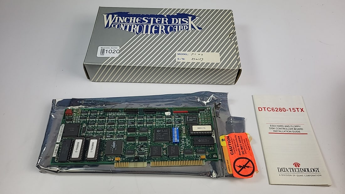 Winchester DTC6280-15TX ESDI Hard Floppy Disk Controller Card VLSI (1 of 8)