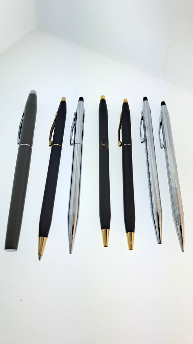 Mixed Lot of Cross Pens And Pencils: "great selection of pens, watches, knives, and other gift items. Pens are in as found condition, please inspect pictures closely. Watches are working unless stated otherwise, however they may need nee