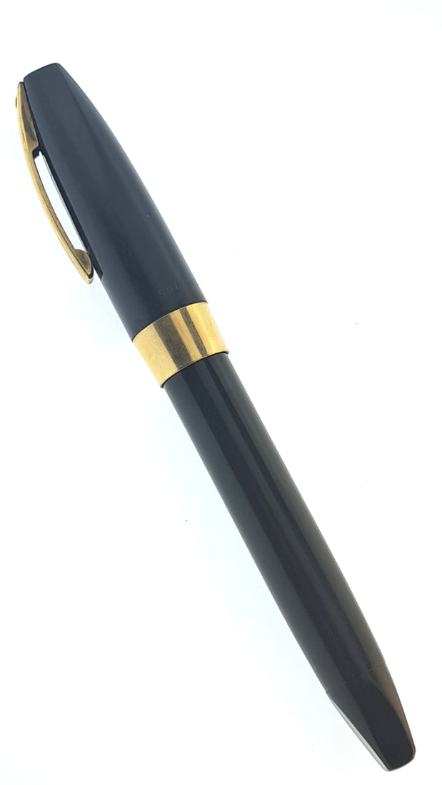 Sheaffer Imperial Black Fountain Pen 14k Fine Nib Gold Trim Classic Design (1 of 9)