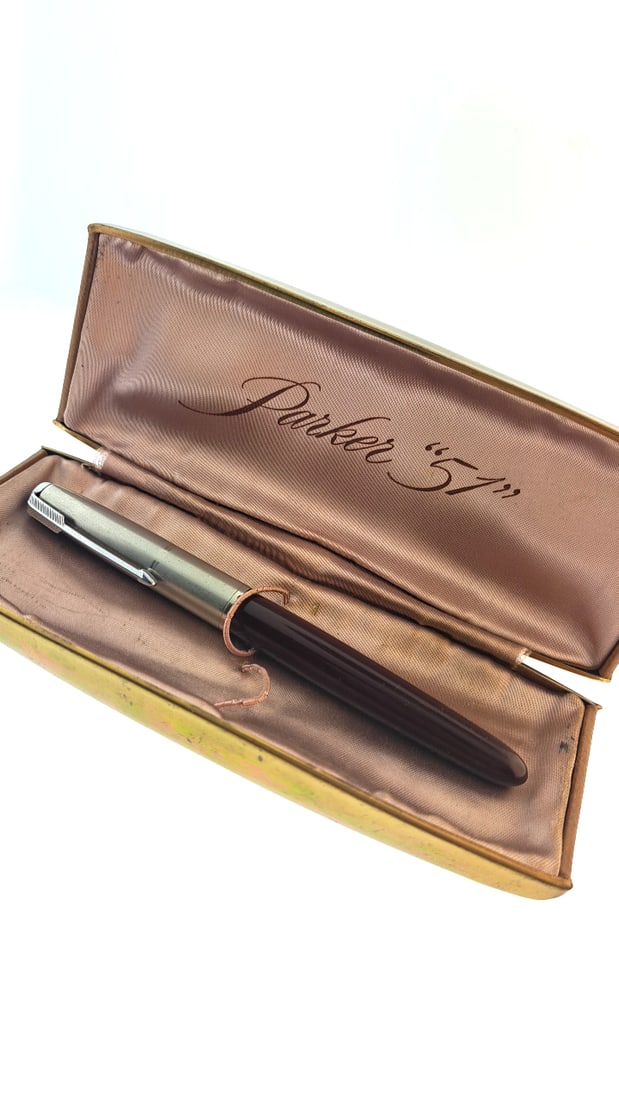 Parker "57" Fountain Pen with Case - Vintage Brown (1 of 8)