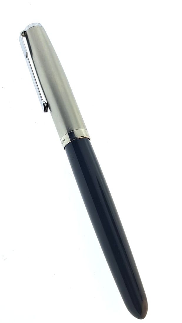 Parker 51 Fountain Pen Black with Metal Cap Clip: "great selection of pens, watches, knives, and other gift items. Pens are in as found condition, please inspect pictures closely. Watches are working unless stated otherwise, however they may need nee
