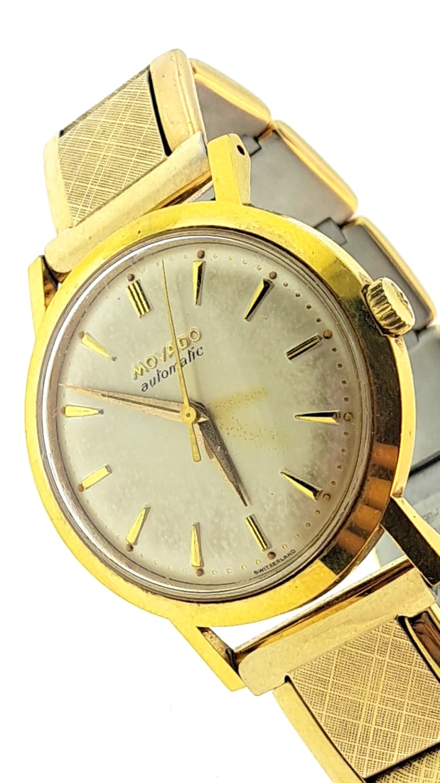 MOVADO Automatic Watch Gold-Tone Swiss Made Vintage Kiefer Cadman Bracelet Works (1 of 6)