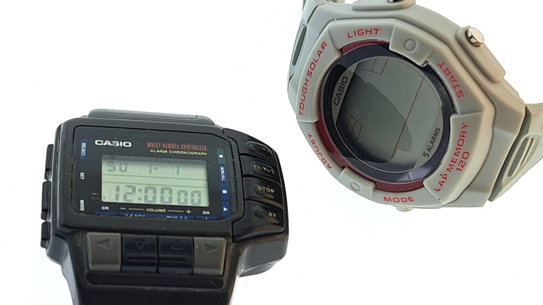 Casio Wrist Remote Controller Button Issues Watch & Tough Solar Lap Memory 120 Watch: "great selection of pens, watches, knives, and other gift items. Pens are in as found condition, please inspect pictures closely. Watches are working unless stated otherwise, however they may need nee