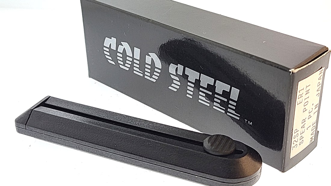 Cold Steel 32SP ER1 Spear Point Black Pocket Clip Knife Made in Japan: "great selection of pens, watches, knives, and other gift items. Pens are in as found condition, please inspect pictures closely. Watches are working unless stated otherwise, however they may need nee