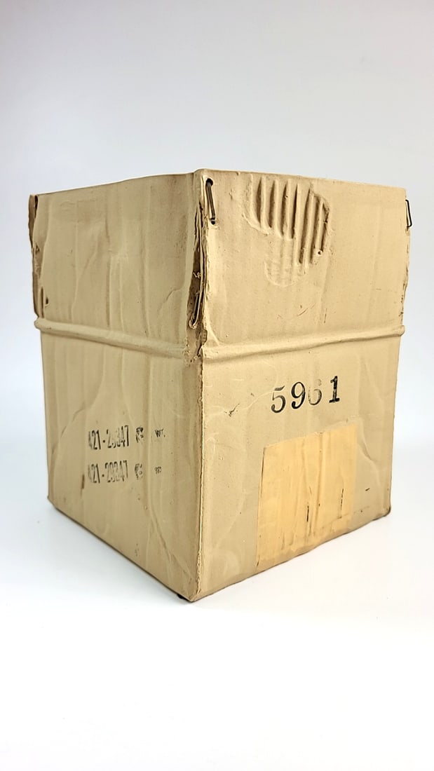 Vintage Ceramic Industrial Cardboard Box Pot Made in Canada (1 of 9)