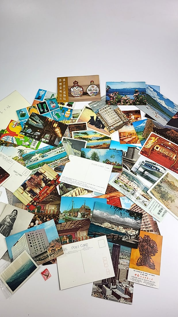 Vintage Chinese and American Postcard Lot with Scenic Views & Cultural Art - Assorted Designs, Rare (1 of 7)